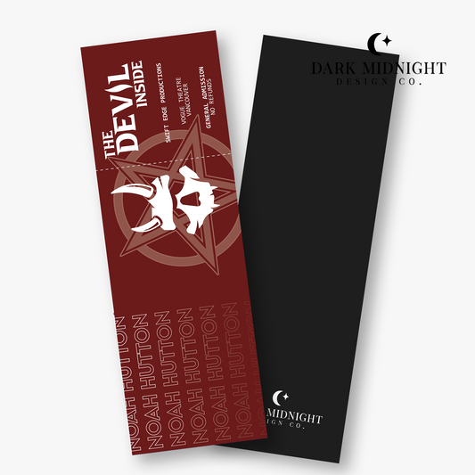Pre-Order: The Devil Inside Concert Ticket Bookmark - Officially Licensed Greatest Love Series