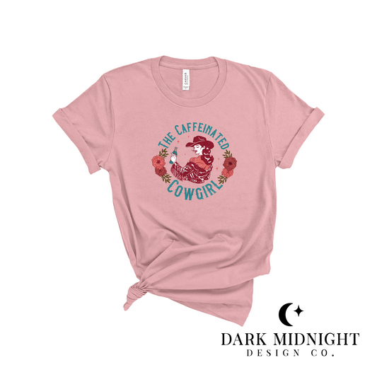 Pre-Order: The Caffeinated Cowgirl Tee - Officially Licensed Lucky River Ranch Series