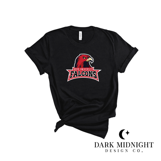 Boyd U Falcons Logo Tee - Officially Licensed Rules of the Game Series