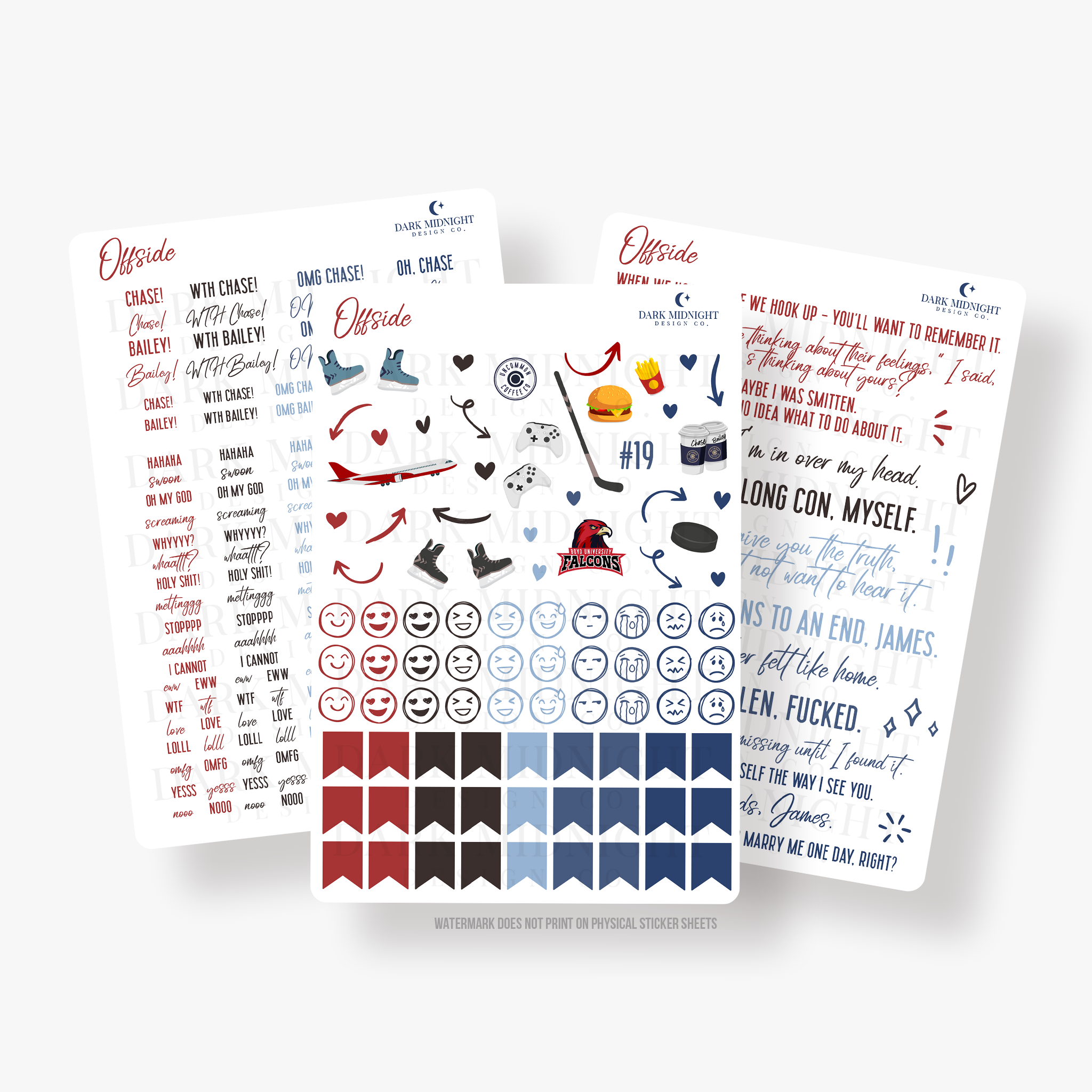 Offside Sticker Offside Illustrated Cover Annotation Stickers - Officially Licensed Ru ...