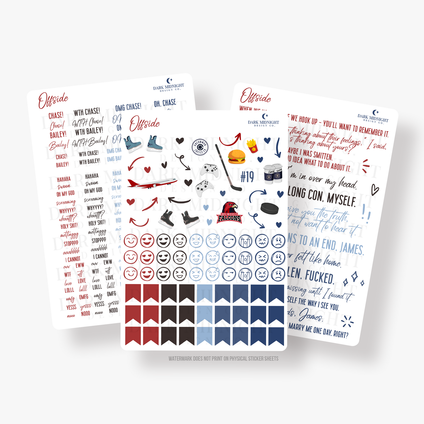 Offside Illustrated Cover Annotation Stickers - Officially Licensed Rules of the Game Series