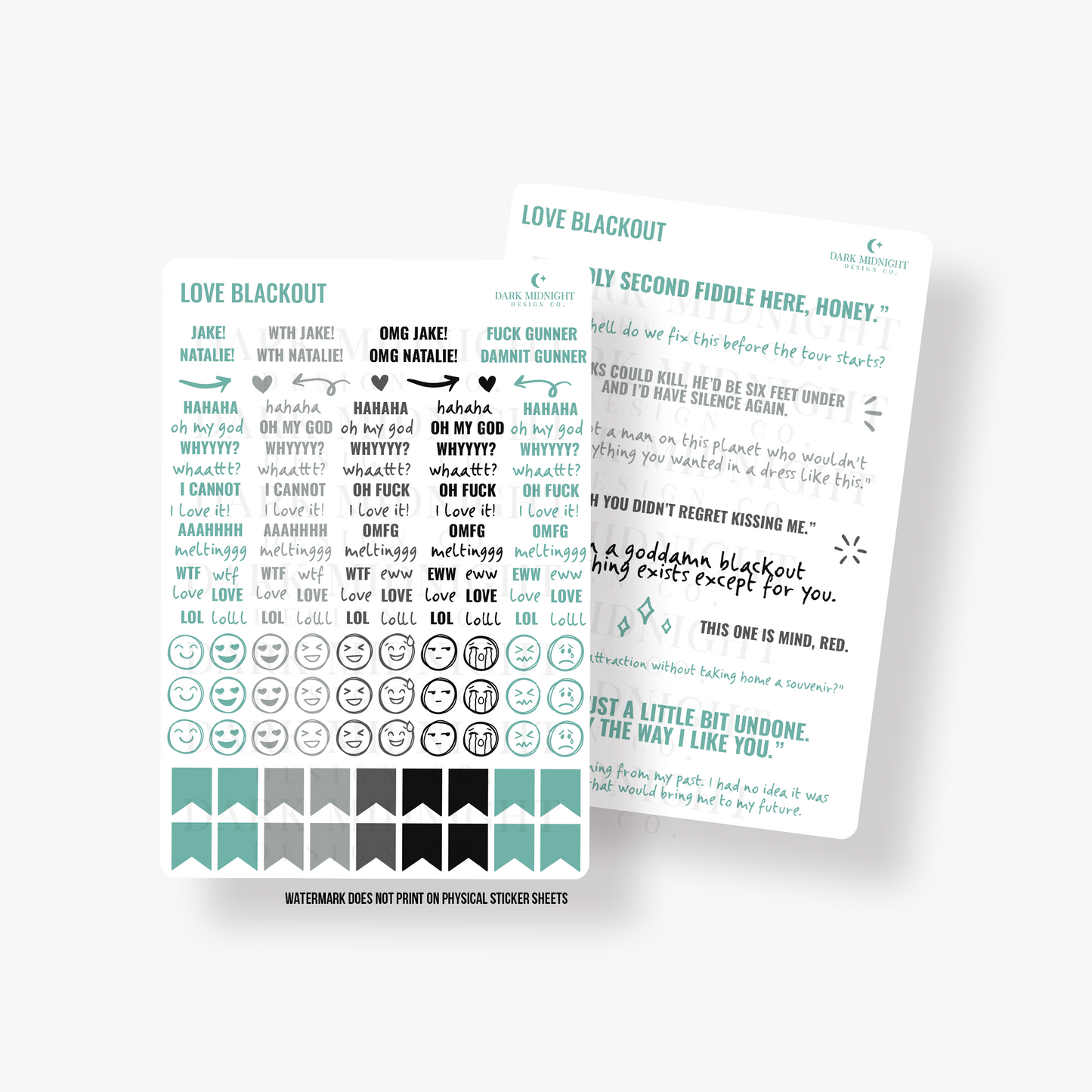 Love Blackout Annotation Kit - Officially Licensed Tinted Truths Series