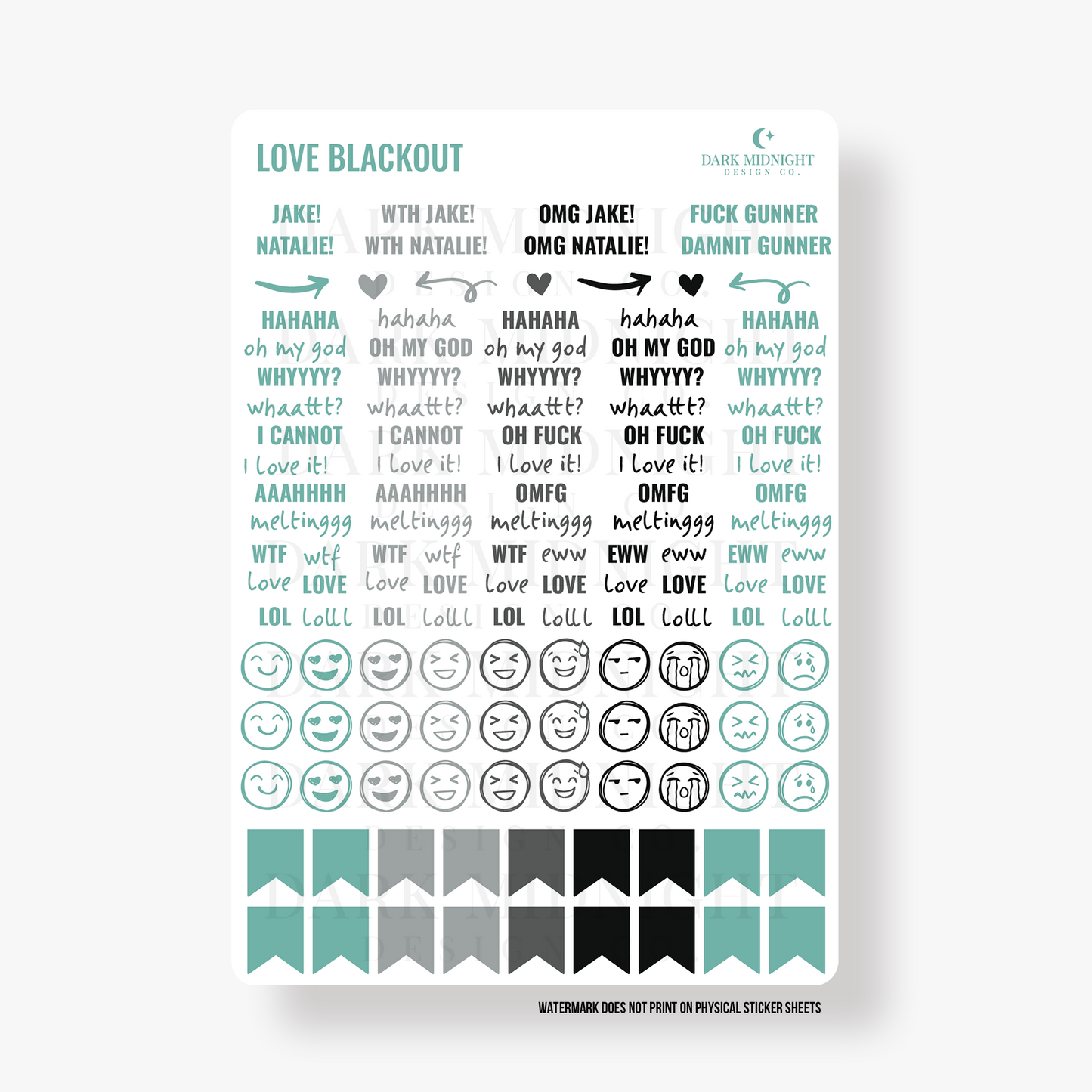 Love Blackout Annotation Kit - Officially Licensed Tinted Truths Series