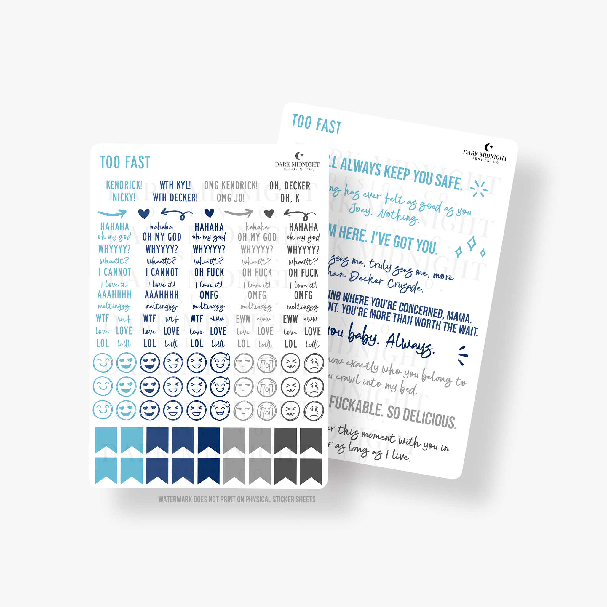 Pre-Order: Too Fast Annotation Stickers - Officially Licensed Boys of ...