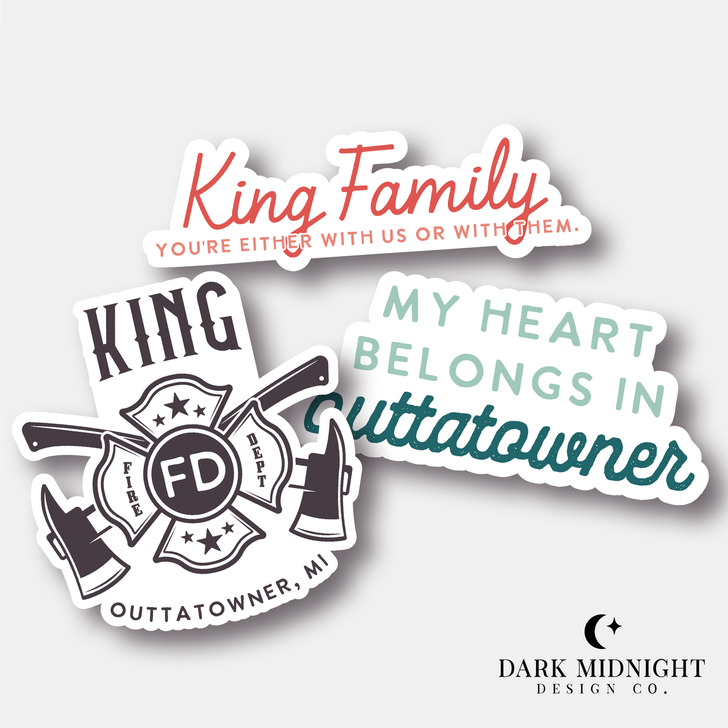 Just This Once Sticker Bundle - Officially Licensed King Family Series Merch