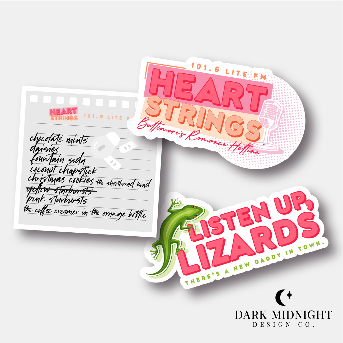 First-Time Caller Sticker Bundle - Officially Licensed Heartstrings Series Merch