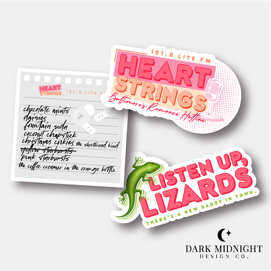 First-Time Caller Sticker Bundle - Officially Licensed Heartstrings Series Merch