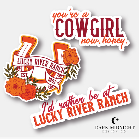 Cash Sticker Bundle - Officially Licensed Lucky River Ranch Series Merch