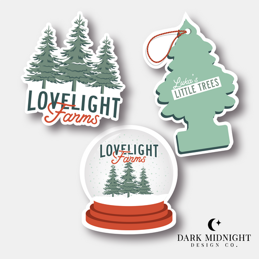 Lovelight Farms Sticker Bundle - Officially Licensed Lovelight Farms Series Merch
