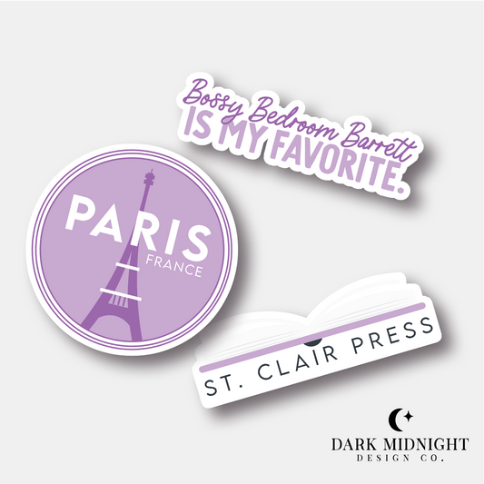 Reluctantly Yours Sticker Bundle - Officially Licensed Unexpectedly In Love Series Merch