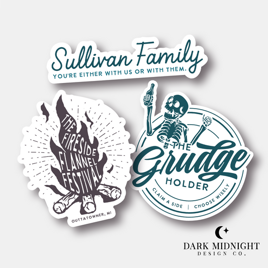 One Look Sticker Bundle - Officially Licensed Sullivan Family Series Merch