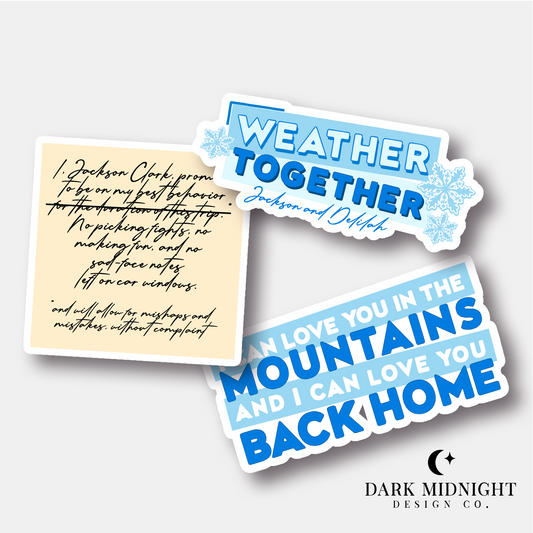 And Now, Back To You Sticker Bundle - Officially Licensed Heartstrings Series Merch