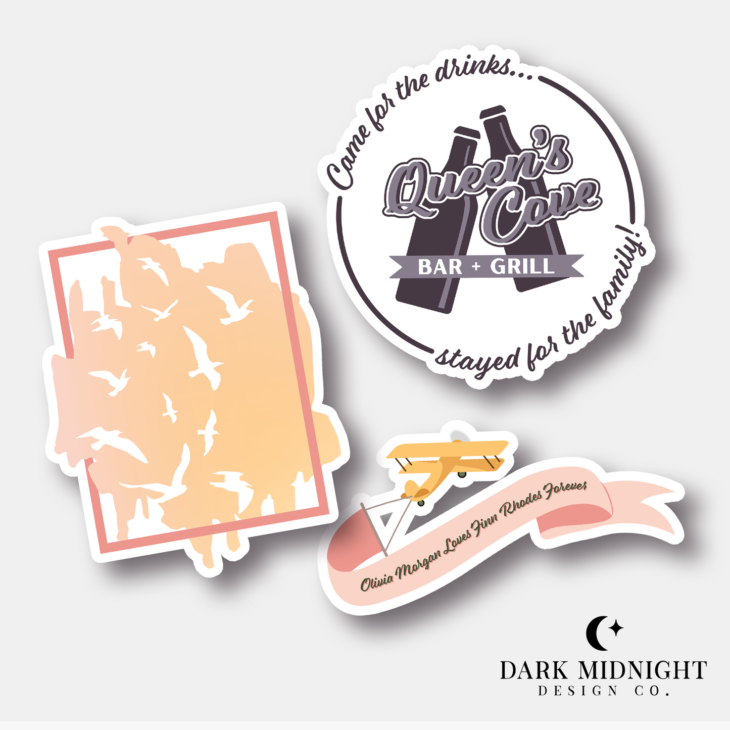 Finn Rhodes Forever Sticker Bundle - Officially Licensed Queen's Cove Series Merch