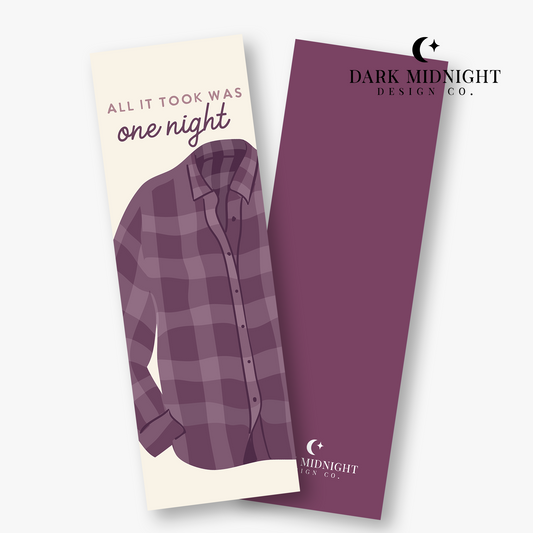 All It Took Was One Night Bookmark - Officially Licensed Sullivan Family Series