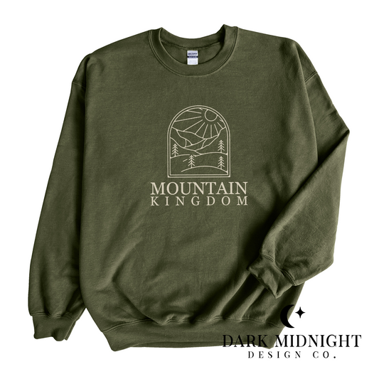 Mountain Kingdom Crewneck Sweatshirt - Officially Fae Kings of Eden Merch