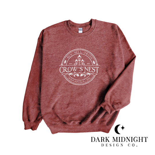 Crow's Nest Logo Crewneck Sweatshirt - Officially Licensed Ghosted Series