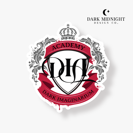 Pre-Order: Dark Imaginarium Academy Logo Sticker - Officially Licensed Blood Oath Series