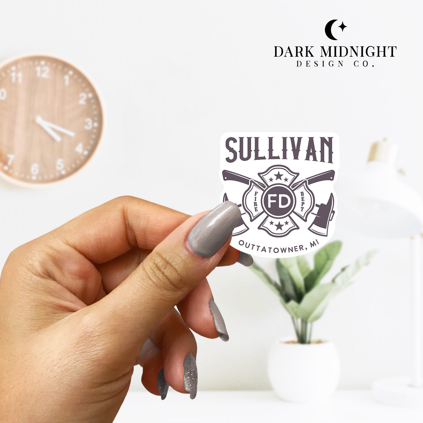 Sullivan - Outtatowner Fire Dept Sticker - Officially Licensed Sullivan Family Series