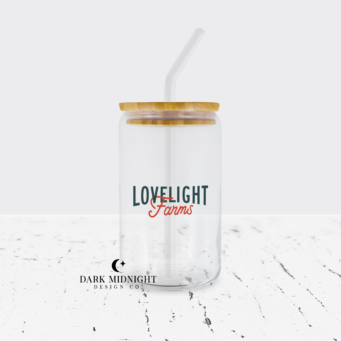 Lovelight Farms 16oz Glass Can - Officially Licensed Lovelight Farms