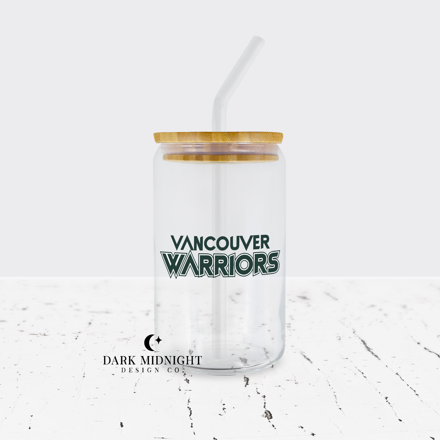 Vancouver Warriors 16oz Glass Can - Officially Licensed Greatest Love Series