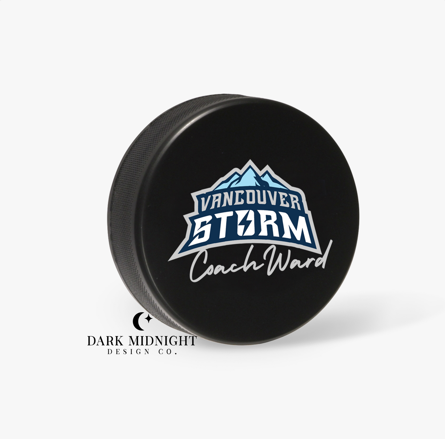 Tate Ward Signed Hockey Puck - Officially Licensed Vancouver Storm Series