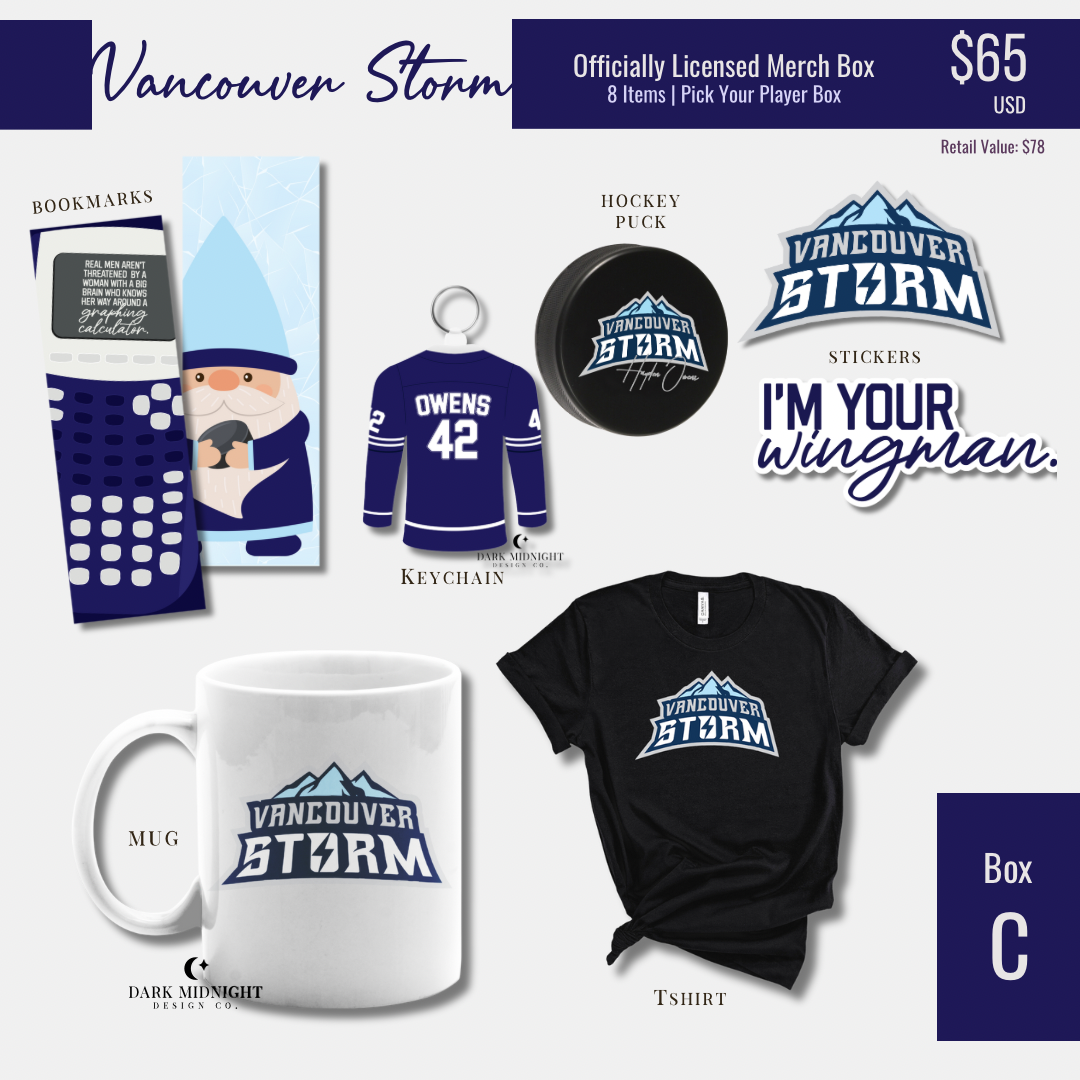 Vancouver Storm Player's Collection Merch Box - Officially Licensed Vancouver Storm Series