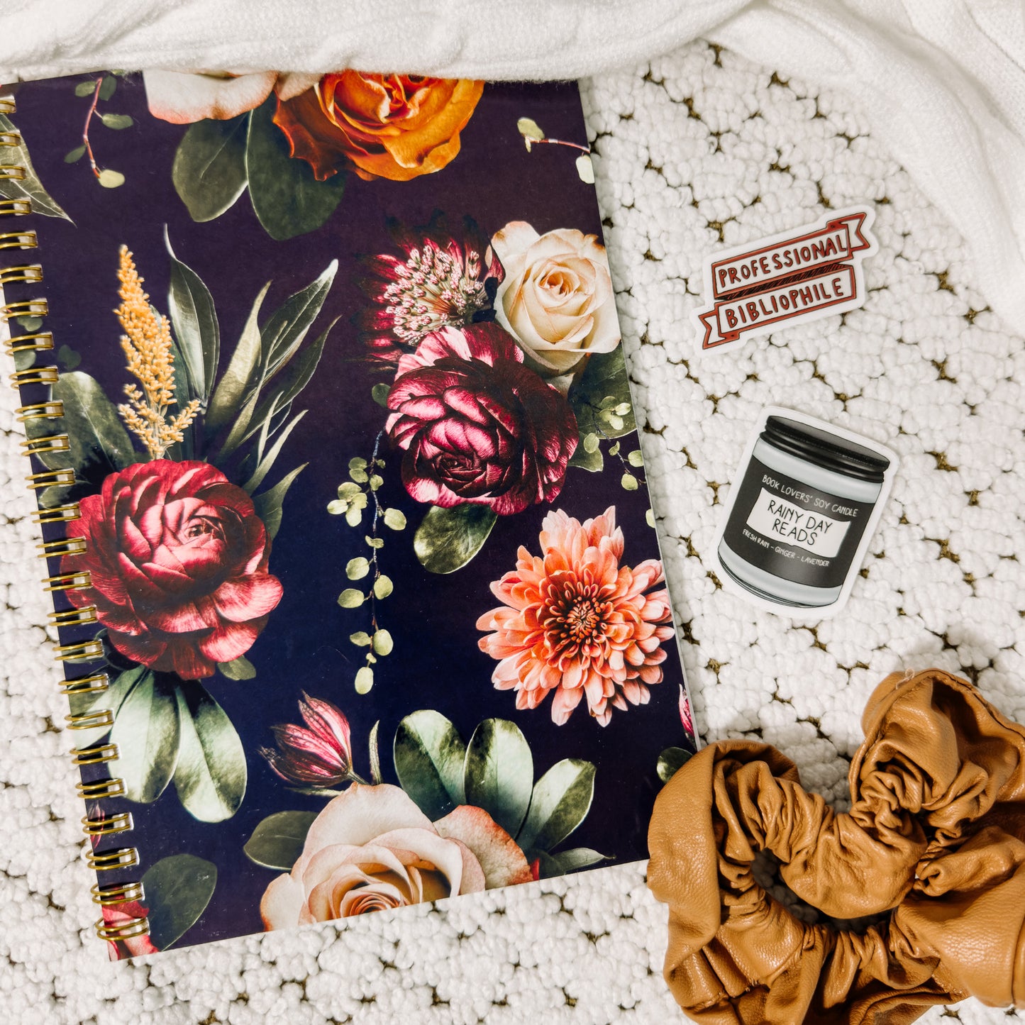 Moody Dark Floral Sticker Book