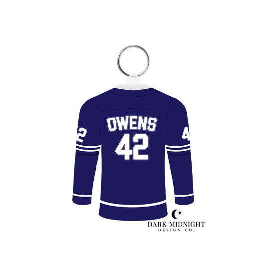 Hayden Ownes Jersey Keychain - Officially Licensed Vancouver Storm Series