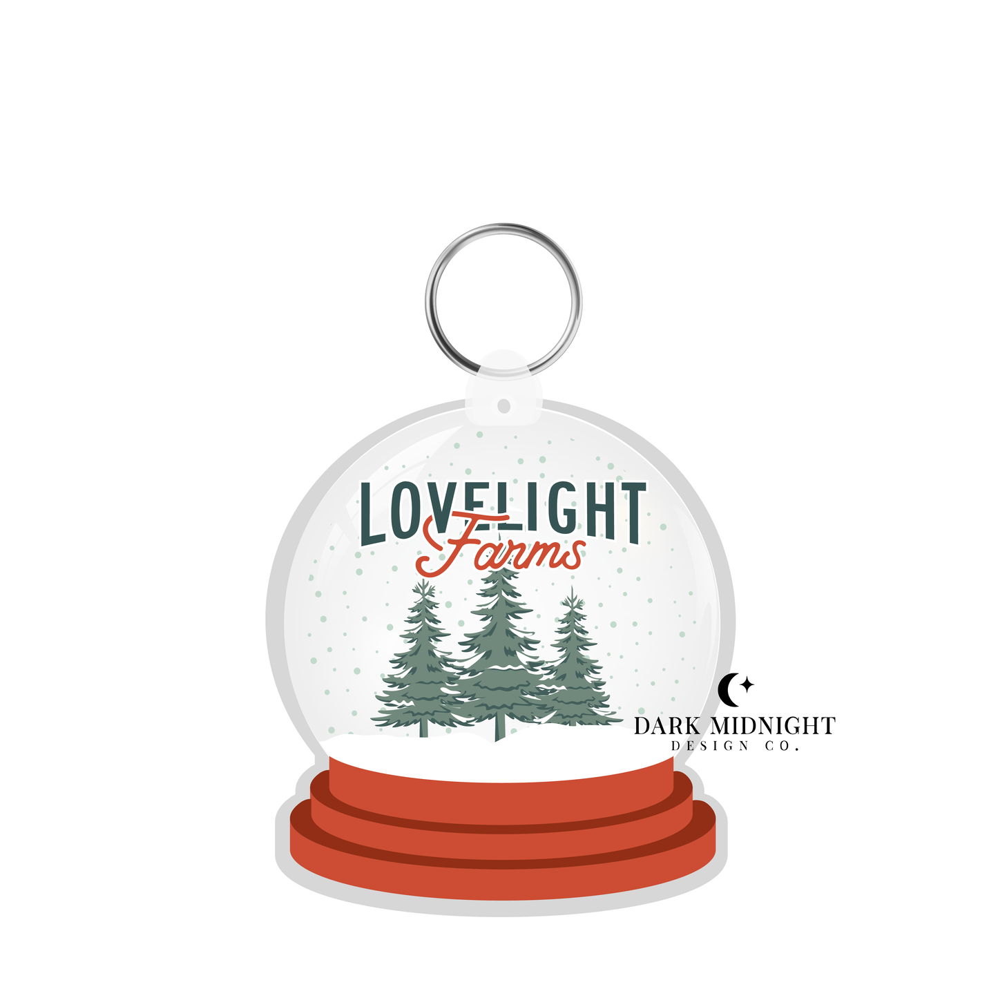 Lovelight Farms Snowglobe Keychain - Officially Licensed Lovelight Farms