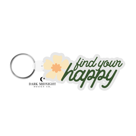 Find Your Happy Keychain - Officially Licensed Lovelight Farms Series