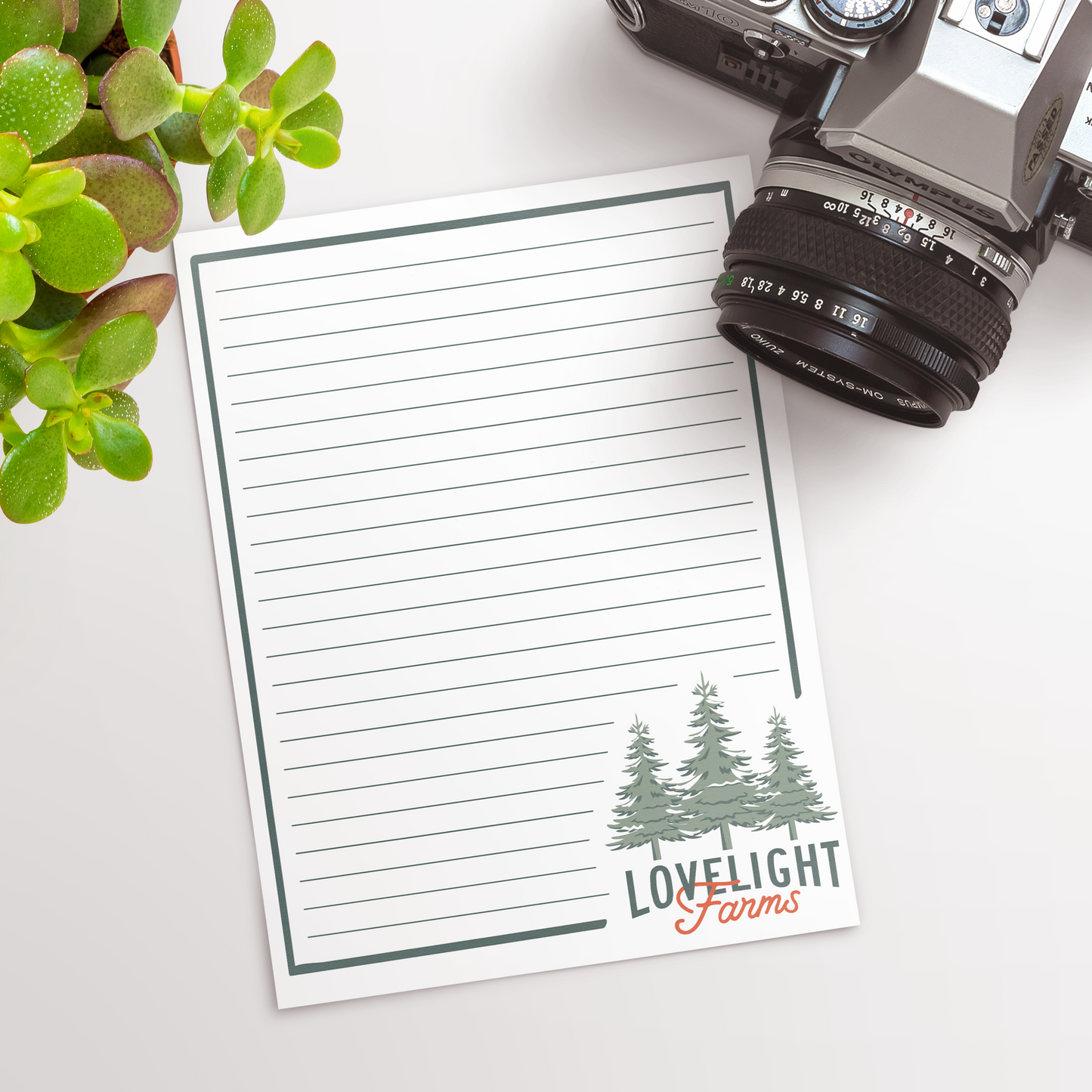 Lovelight Farms Logo Notepad - Officially Licensed Lovelight Farms