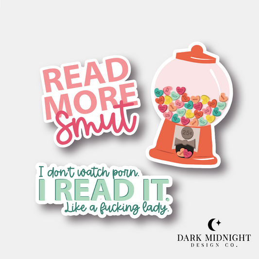 Read More Smut Sticker Bundle