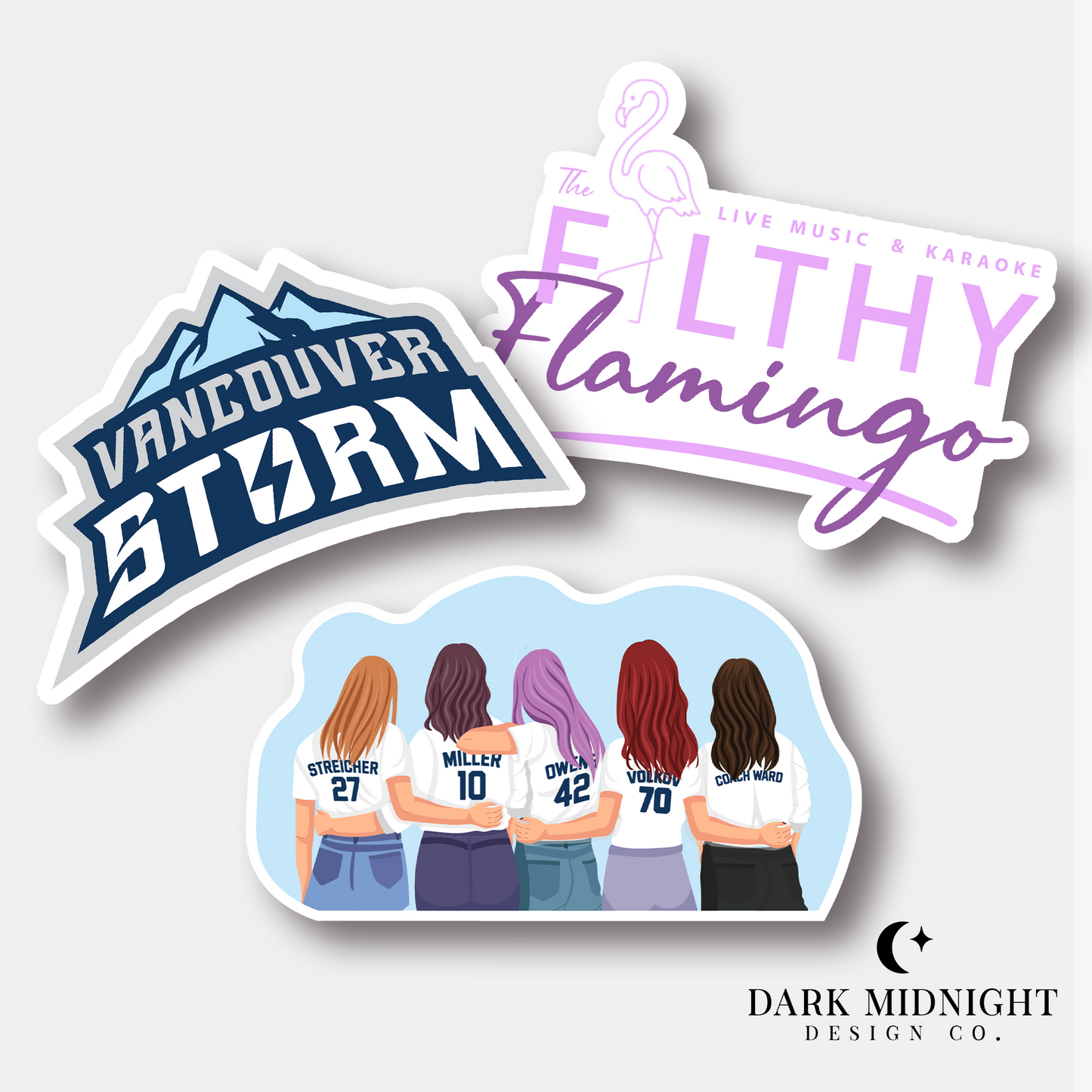 Vancouver Storm Series Sticker Bundle - Officially Licensed Vancouver Storm Series Merch