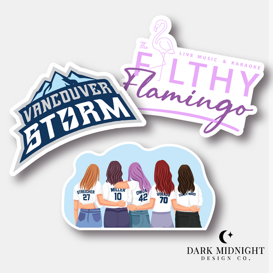 Vancouver Storm Series Sticker Bundle - Officially Licensed Vancouver Storm Series Merch