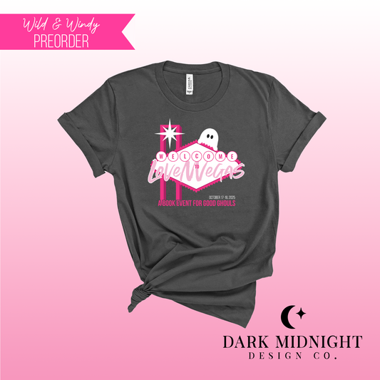 PRE-ORDER: GRAY Welcome to LoveNVegas Good Ghouls Tee - Official Wild & Windy Merch