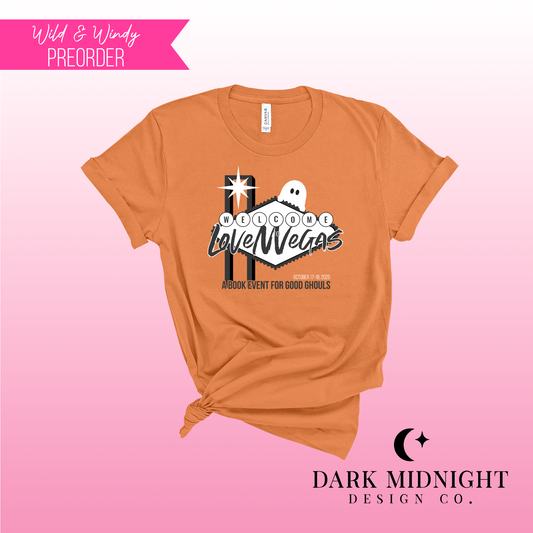 PRE-ORDER: ORANGE Welcome to LoveNVegas Good Ghouls Tee - Official Wild & Windy Merch