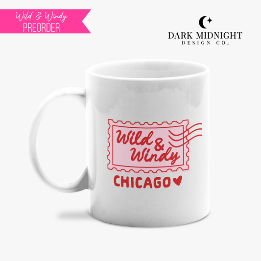 PRE-ORDER: Wild & Windy Chicago Stamp Mug