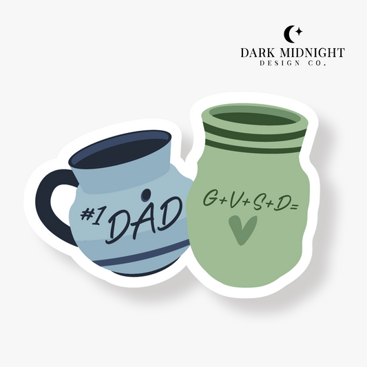 Vivi and Grady's Mugs Sticker - Officially Licensed Amada Beach Series