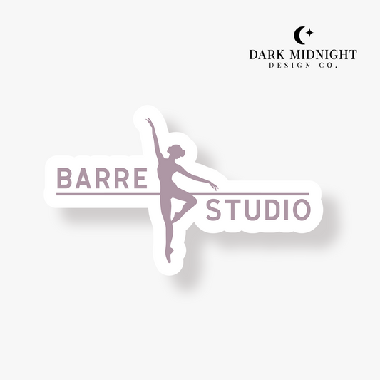 Barre Studio Logo Sticker - Officially Licensed AJ Alexander Merch