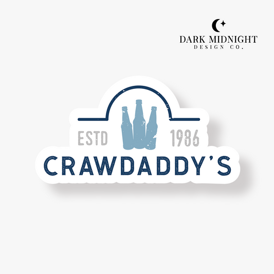Crawdaddy's Bar Logo Sticker - Officially Licensed AJ Alexander Merch