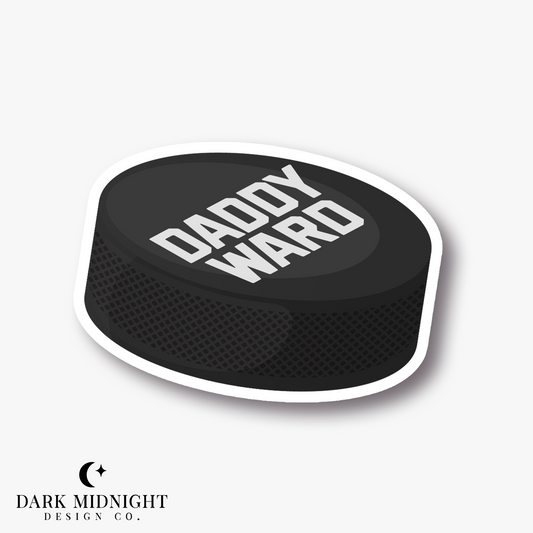 Daddy Ward Puck Sticker - Officially Licensed Vancouver Storm Series