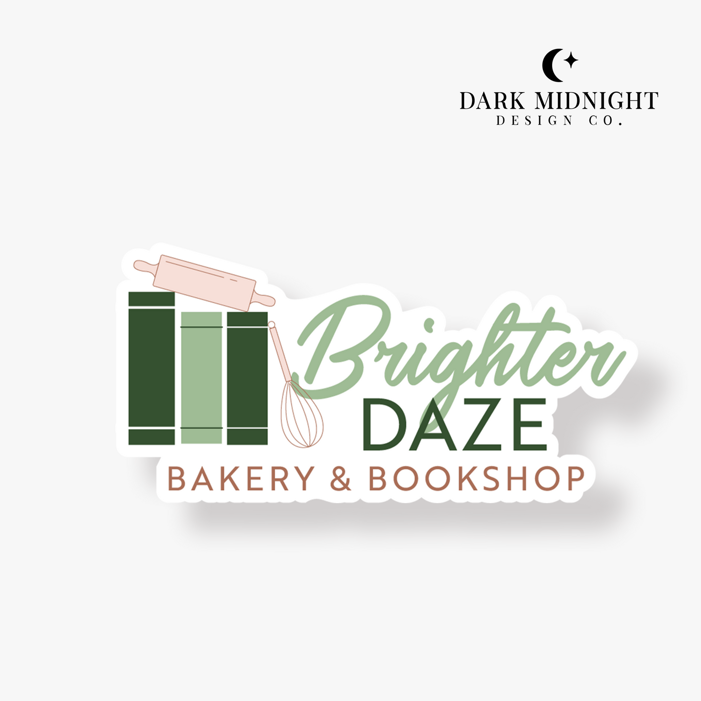 Brighter Daze Bakery and Bookshop Logo Sticker - Officially Licensed Amada Beach Series