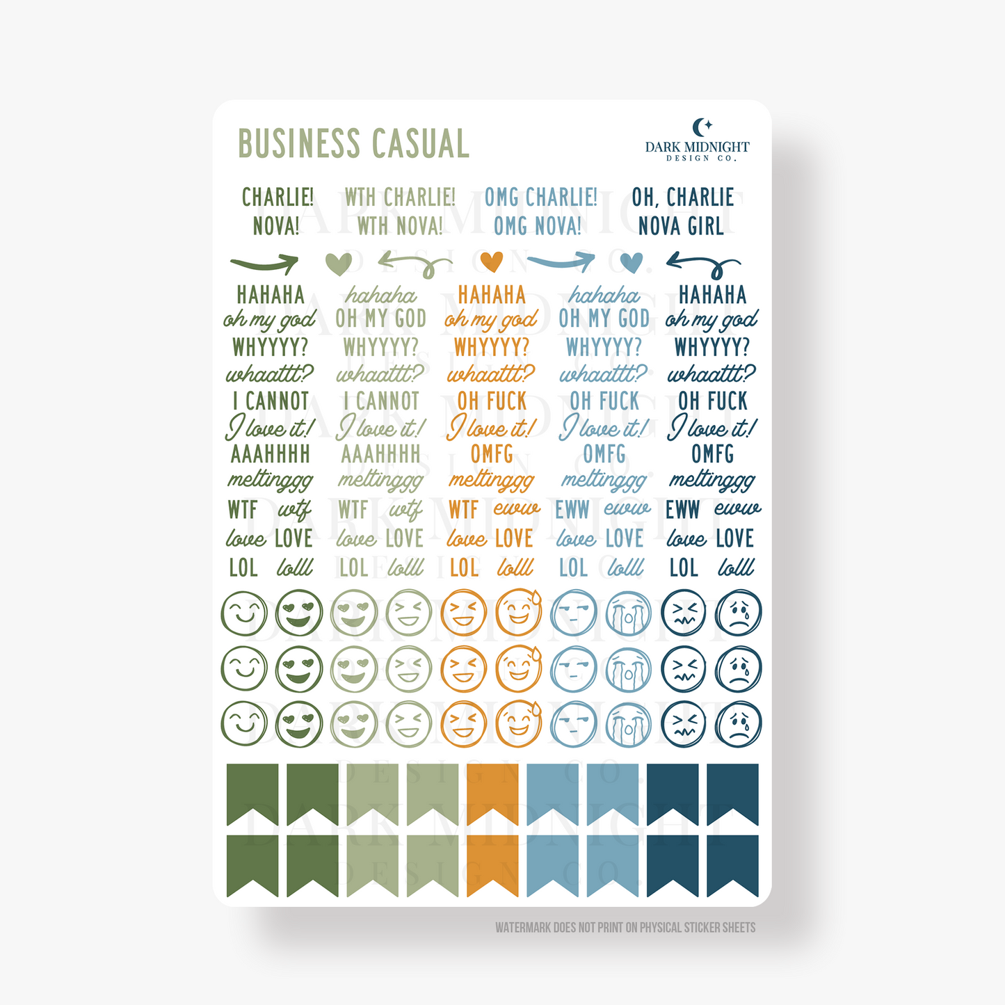 Business Casual Annotation Stickers - Officially Licensed Lovelight Farms