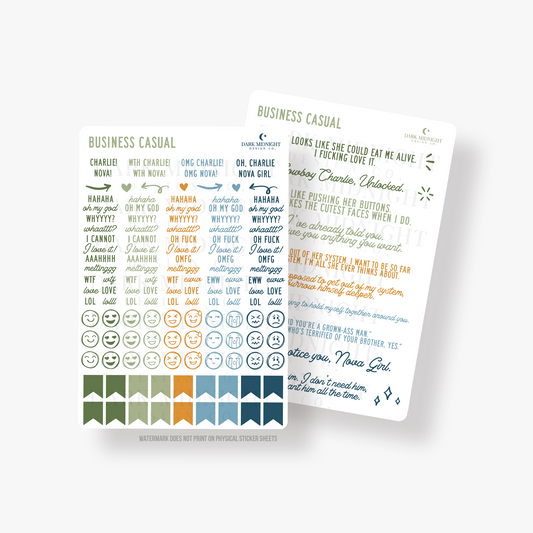 Business Casual Annotation Stickers - Officially Licensed Lovelight Farms