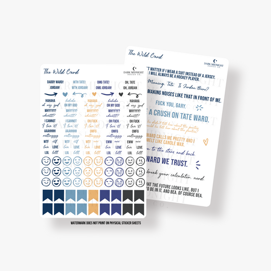 The Wild Card Annotation Stickers - Officially Licensed Vancouver Storm Series