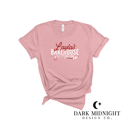 Layla's Bakehouse Logo Tee - Officially Licensed Lovelight Farms