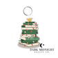 Holiday Tree Bookstack Keychain