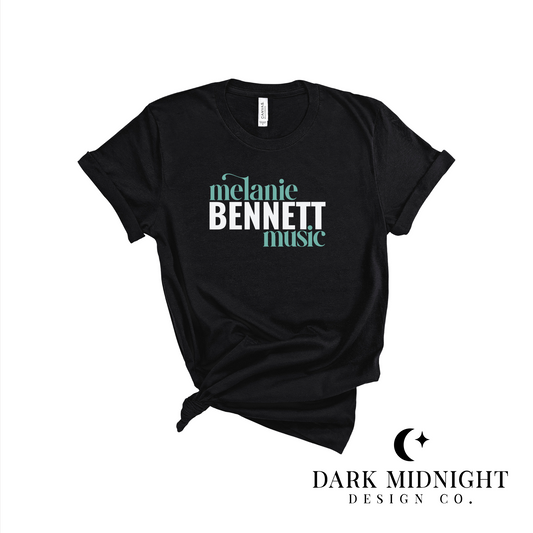 Melanie Bennett Music Logo Tee - Officially Licensed Tinted Truths Series