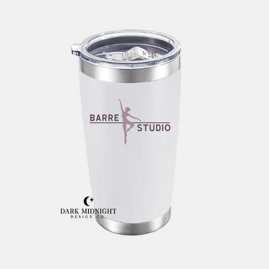 Barre Studio Logo 20oz Premium Tumbler - Officially Licensed AJ Alexander Merch