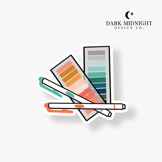 Annotation Supplies - Bookish Annotation Sticker - Dark Midnight Design Co